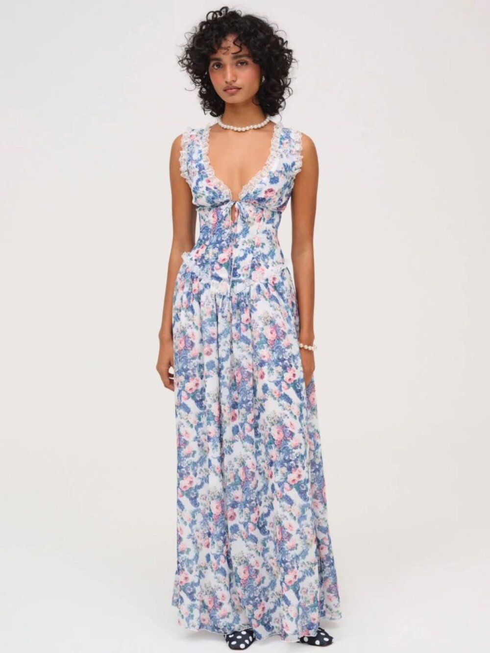 For Love and Lemons Audrey Floral Maxi Dress